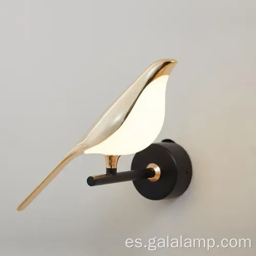 Lámpara de pared LED de pájaro de órbie nórdico